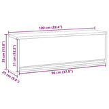 Tool Cabinet with Storage Black and Grey 100 x 25 x 35 cm 4103479