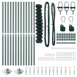 Welded Wire Fence with Spikes 25 x 1 m PVC-Coated Steel 3351165