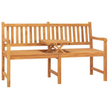 Bench Teak Solid Teak Wood 3-seater 316631