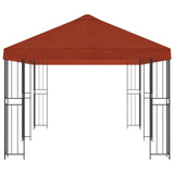 6 x 3 m Terracotta Polyester and Steel 190 3375985