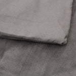 Weighted Blanket with Cover Grey 137x200 cm Single 10 kg Fabric 3154886
