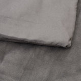Weighted Blanket with Cover Grey 150x200 cm 7 kg Fabric 350828