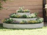 Garden Planter Silver 120 x 120 x 20 cm Galvanised Steel 873660