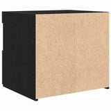 Bedside Cabinet Black Oak 50 x 40 x 45 cm Engineered Wood 862184