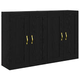 Wall-mounted Cabinet 2 pcs Black Oak 69.5 x 34 x 90 cm 3402691