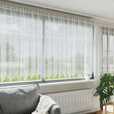 Lace Curtain with Curtains Floral White 160 x 900 cm Polyester 4107960