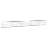 Gabion Basket with Cover 500x50x50 cm Galvanised Iron 3295136