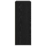 Sideboard with Drawer Black Oak 60 x 31 x 84 cm Engineered Wood 862266