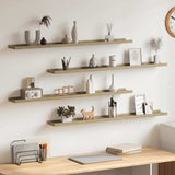 Wall Shelves 4 pcs Sonoma Oak 100x9x3 cm 326687
