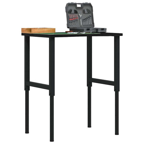Workbench Dark Brown 80x60x cm Solid Wood Oak 3309698