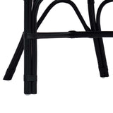 Stacking Chair Black 58 x 60 x 81 cm Rattan 42033215