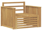 Outdoor Sofa Set Solid Acacia Wood White 3439091