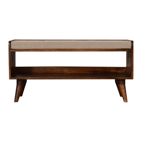 Mud Linen Nordic Storage Bench IN2108