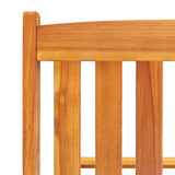 Sun Lounger Brown Solid Acacia Wood Standard Sun Lounger Size 3077329