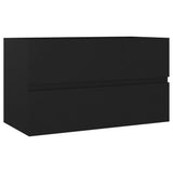 Sink Cabinet With Basin Black Engineered wood Medium Sink Cabinet 3071640