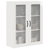 Wall Glass Cabinet PORTO High Gloss White 80 x 31 x 100 cm 885509