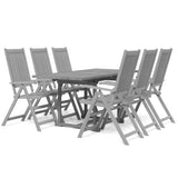 7 Piece Garden Dining Set Solid Wood Acacia 3079656