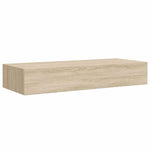 Wall-mounted Drawer Shelves 2 pcs Oak 60x23.5x10cm MDF 330262