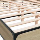 Bed Frame without Mattress Sonoma Oak 150x200 cm King Size 3280048