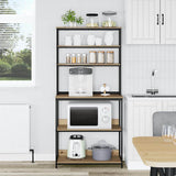 Kitchen Shelf Artisan Oak 80 x 40 x 168 cm Engineered Wood 883891