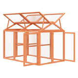 Run Box Brown 141x94x104 cm Solid Wood Pine 172302