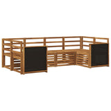 Sectional Sofa Set 5 pcs Natural Solid Acacia Wood 3384760