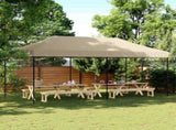 Party Tent Folding Taupe 292 x 580 x 315 cm Oxford Fabric 42023645