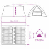 Tunnel tent Grey and Orange 500 x 348 x 200 cm Taffeta 42001171