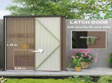 5.3 x 3.1ft Corrugated Steel Garden Shed - Brown T3398P328400