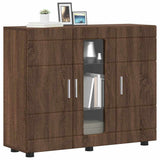 Wooden Cabinet Brown Oak 88.5 x 30.5 x 73 cm Engineered Wood 880308