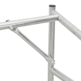 Firewood Rack with Rain Cover 100x100x200 cm Galvanised Steel 4104951