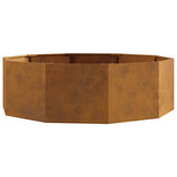 Planter Rusty 120 x 120 x 35 cm Weathering Steel 883730