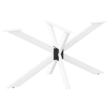 Dining Table Leg Spider Shape White 120x68x cm Steel 4013113