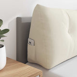 Back Pillow Cream 180 x 24 x 50 cm Velvet 42014583