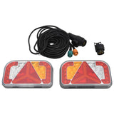 Trailer Lights 2 pcs Red 24x5x14.5 cm 12V LED Bulb 152899