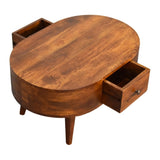 Mini Chestnut Rounded Coffee Table IN3329