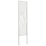 Garden Privacy Screen White 32 x 140 cm Cold-rolled steel 876239