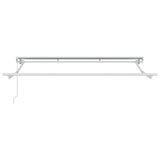 Manual Retractable Awning Orange, Grey, Blue and White 3420240