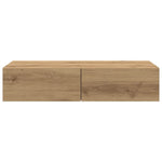 ZNTS Wall Shelf with Drawers Artisian Oak 80x33x17 cm Engineered Wood 859985