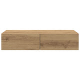 Wall Shelf with Drawers Artisian Oak 80x33x17 cm Engineered Wood 859985