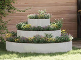 Garden Planter Silver 90 x 90 x 20 cm Stainless Steel 873652