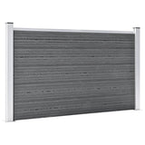 Garden Fence WPC 353x106 cm Grey 3053247