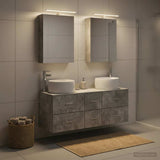 Bathroom Furniture Set 5 pcs Concrete Grey 3407034