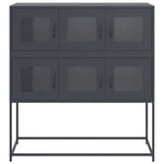 ZNTS Sideboard Anthracite 100.5x39x107 cm Cold-rolled Steel 853424