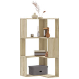 Corner Bookcase 3-Tier Sonoma Oak 50x50x102 cm Engineered Wood 852593