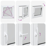 Basement Window RISOR 60x60 cm Tilt&Turn DIN Right White 4108300