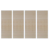 Rectangular Natural Bamboo Rugs 4 pcs 120x180 cm 278745