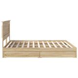 Storage Bed with Drawer Sonoma Oak 180 x 200 cm Engineered Wood 3410225