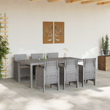 Garden Dining Set 7 pcs Light Grey Polypropylene 3378728