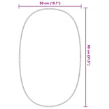 Wall Mirror Silver 80x50 cm 348214